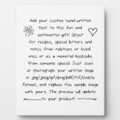 Benutzerdefinierte Handschrift Fotoplatte (Vorderseite)