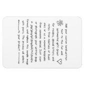 Benutzerdefinierte Handschrift Magnet (Horizontal)