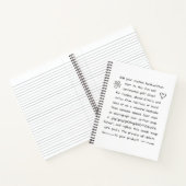 Benutzerdefinierte Handschrift Notizblock (Innenseite)