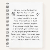 Benutzerdefinierte Handschrift Notizblock (Vorderseite)