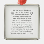 Benutzerdefinierte Handschrift Ornament Aus Metall (Vorne)