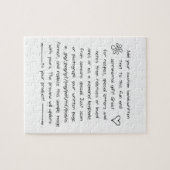 Benutzerdefinierte Handschrift Puzzle (Horizontal)