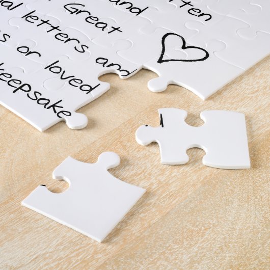 Benutzerdefinierte Handschrift Puzzle (Seite)