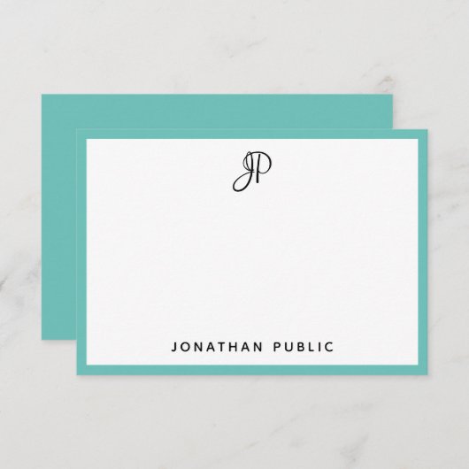 Benutzerdefinierte handschriftlich erstellte einfa mitteilungskarte (Vorne/Hinten)