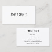 Benutzerdefinierte Handwriting-Vorlage Moderne Ele Visitenkarte (Vorne/Hinten)