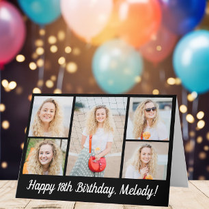 Benutzerdefinierte Happy Birthday Foto-Collage Mod Karte