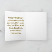 Benutzerdefinierte Happy Birthday Geschenkkarte –  Karte (Innenseite)