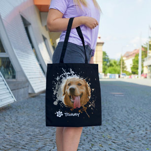 Benutzerdefinierte Haustier-Foto-Tasche mit Namen Tasche