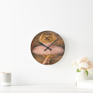 Benutzerdefinierte Haustier-Kunst Acryl-Wanduhr – Runde Wanduhr