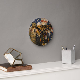 Benutzerdefinierte Haustier-Kunst Acryl-Wanduhr – Runde Wanduhr