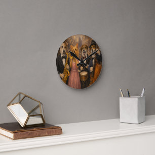 Benutzerdefinierte Haustier-Kunst Acryl-Wanduhr – Runde Wanduhr