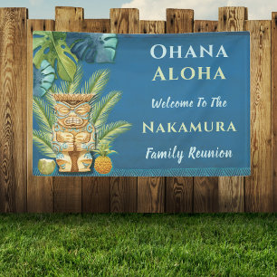 Benutzerdefinierte Hawaiianische Aloha-Luau-Famili Banner