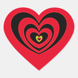 Benutzerdefinierte Heftpflaster für Notebook-Skate Herz-Aufkleber