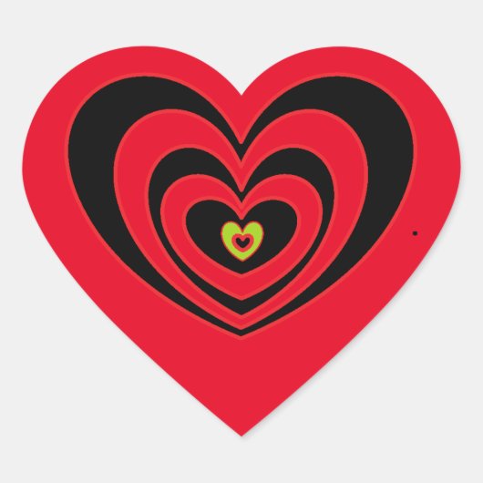 Benutzerdefinierte Heftpflaster für Notebook-Skate Herz-Aufkleber (Vorderseite)