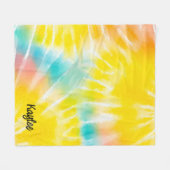 Benutzerdefinierte, helle, fröhliche Wasserfarben- Fleecedecke (Vorderseite (Horizontal))