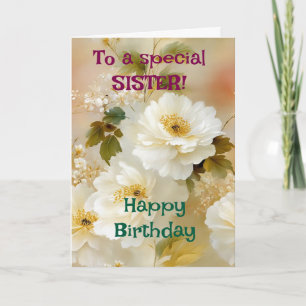 Benutzerdefinierte helle rosa Lilien Alles Gute zu Karte