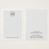 Benutzerdefinierte, hellgraue Ohrring-Grafikkarte (Vorne & Hinten)