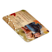 Benutzerdefinierte Herbsthochzeit Speichern Sie di Magnet (Rechte Seite)