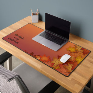 Benutzerdefinierte Herbstlaub für Inspiration Schreibtischunterlage