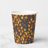 Benutzerdefinierte Herbstleaves und Berries Pappbecher (Rückseite)