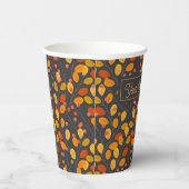 Benutzerdefinierte Herbstleaves und Berries Pappbecher (Rechts)