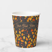 Benutzerdefinierte Herbstleaves und Berries Pappbecher (Vorderseite)