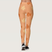 Benutzerdefinierte Herbstmuster-Leggings Leggings (Rückseite)