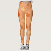 Benutzerdefinierte Herbstmuster-Leggings Leggings (Vorderseite)