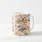 Benutzerdefinierte HerbstTasse - Hoodie Vibes Kaffeetasse (VorderseiteRechts)