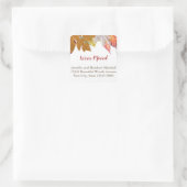 Benutzerdefinierte Herbstverläufe verschieben Ankü Quadratischer Aufkleber (Tasche)