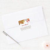 Benutzerdefinierte Herbstverläufe verschieben Ankü Quadratischer Aufkleber (Umschlag)