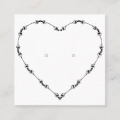 Benutzerdefinierte Herz-Blüh-Frame-Speicherkarte Telefonnummerkarte (Vorderseite)