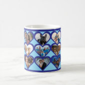 Benutzerdefinierte Herz-Foto-Collage Kaffeetasse (Mittel)