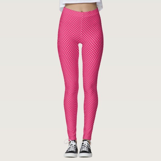 Benutzerdefinierte Herz-Leggings Leggings (Vorderseite)