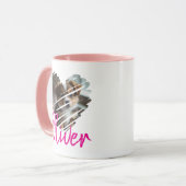 Benutzerdefinierte Herz-Shaped Tasse mit Namen (Vorderseite Links)