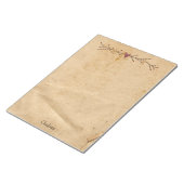 Benutzerdefinierte Herz-Sterne Großer Editor Notizblock (angewinkelt)