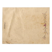 Benutzerdefinierte Herz-Sterne Großer Editor Notizblock (Vorderseite)