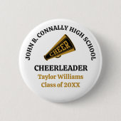 Benutzerdefinierte High School Cheerleaderin Schwa Button (Vorderseite)