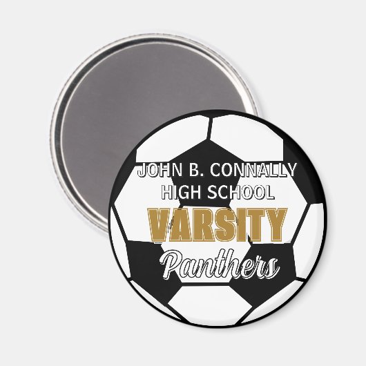 Benutzerdefinierte High School Varsity Fußballmann Magnet (Vorderseite/Rückseite)