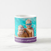 Benutzerdefinierte Hintergrundfarbe 3 Foto-Tasse Kaffeetasse (Mittel)