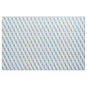 Benutzerdefinierte Hintergrundfarbe Blau Jay Bird  Stoff (Fat Quarter (45,7 x 55,9 cm))