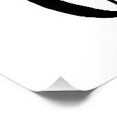 Benutzerdefinierte Hintergrundfarbe der Liebe Poster (Ecke)