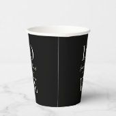 Benutzerdefinierte Hintergrundfarbe Moderne elegan Pappbecher (Rechts)