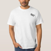 Benutzerdefinierte Hinzufügen von Textvorlage Mode T-Shirt (Vorderseite)