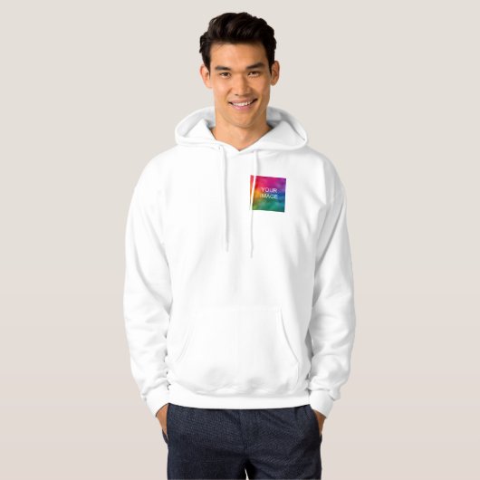 Benutzerdefinierte Hochladen der Logo-Bildvorlage Hoodie (Vorne ganz)
