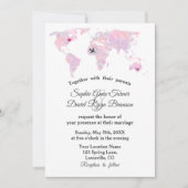 Benutzerdefinierte Hochzeit in Urlaubsort Wasserfa Einladung (Vorderseite)