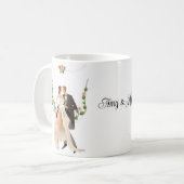 Benutzerdefinierte Hochzeit  Kaffeetasse (Vorderseite Links)