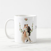 Benutzerdefinierte Hochzeit  Kaffeetasse (Links)