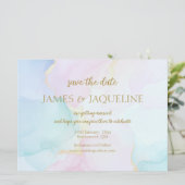 Benutzerdefinierte Hochzeit Save the Date Aquarell (Stehend Vorderseite)