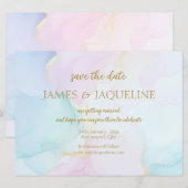 Benutzerdefinierte Hochzeit Save the Date Aquarell (Vorne/Hinten)